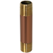 1/2 in x 4 in Red Brass Nipple