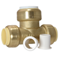 3/4 Inch CTS x 3/4 Inch CTS x 3/4 Inch PVC Push-to-Connect Tee