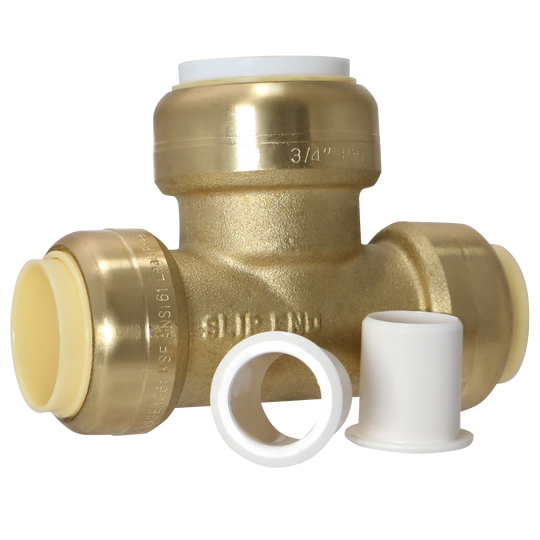 3/4 Inch CTS x 3/4 Inch CTS x 3/4 Inch PVC Push-to-Connect Tee