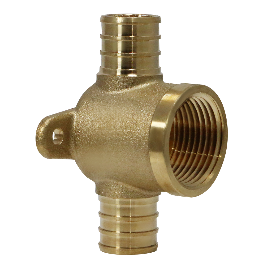 3/4 Inch PEX-B Barb Crimp Female NPT Tee