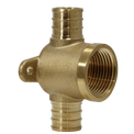 3/4 Inch PEX-B Barb Crimp Female NPT Tee