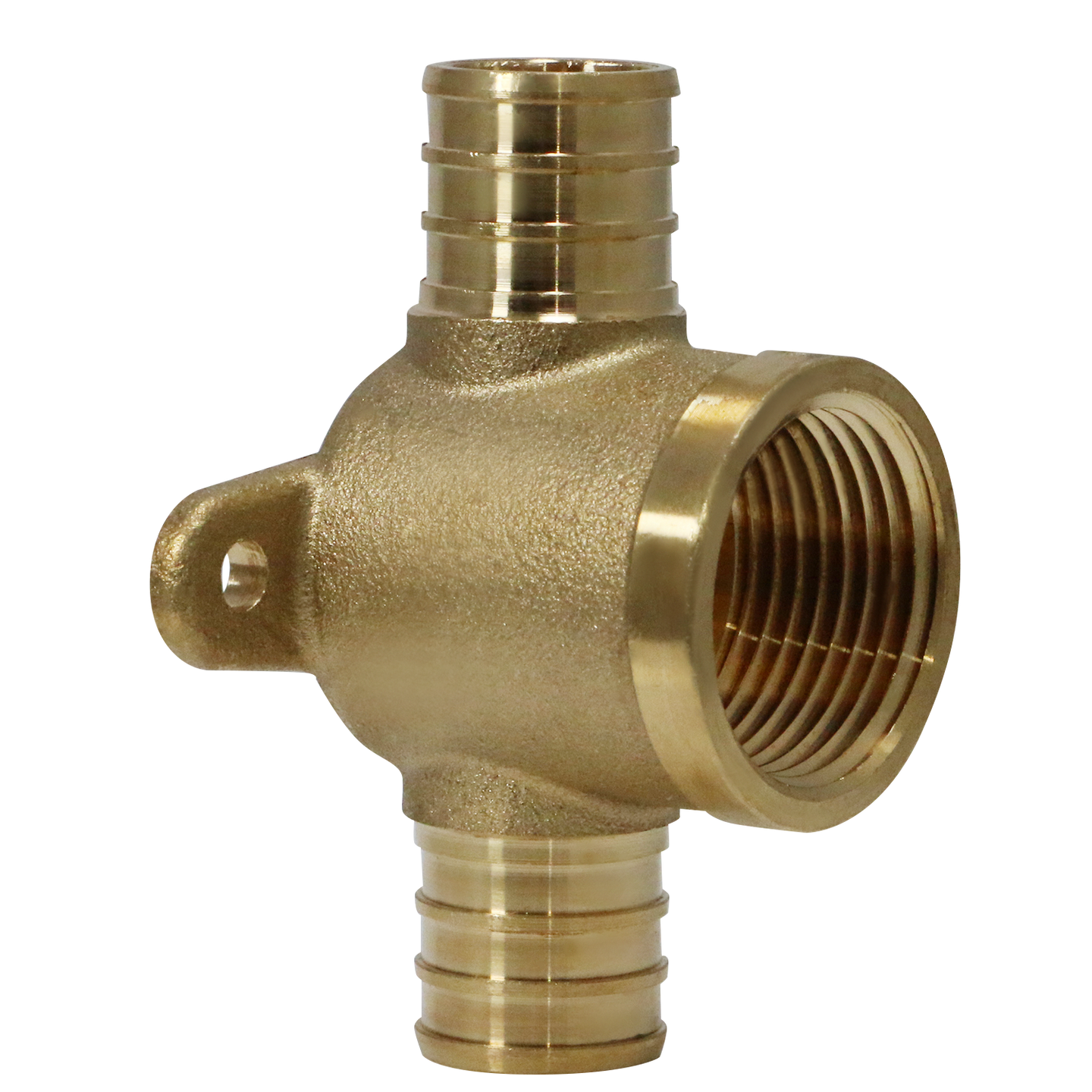 3/4 Inch PEX-B Barb Crimp Female NPT Tee