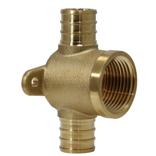 3/4 Inch PEX-B Barb Crimp Female NPT Tee