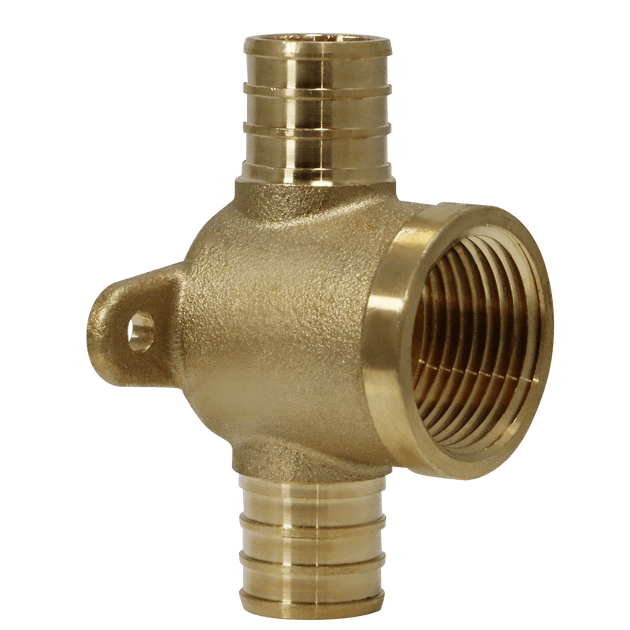 3/4 Inch PEX-B Barb Crimp Female NPT Tee