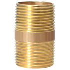 1 Inch X 2 Inch Length Red Brass Nipple