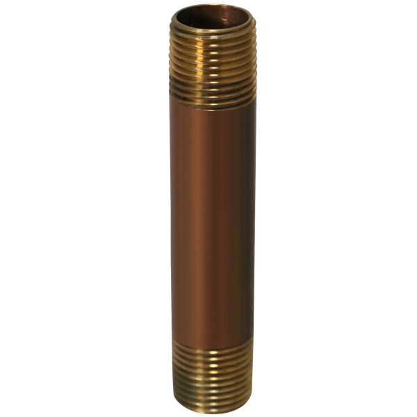 1/2 in x 4-1/2 in Red Brass Nipple