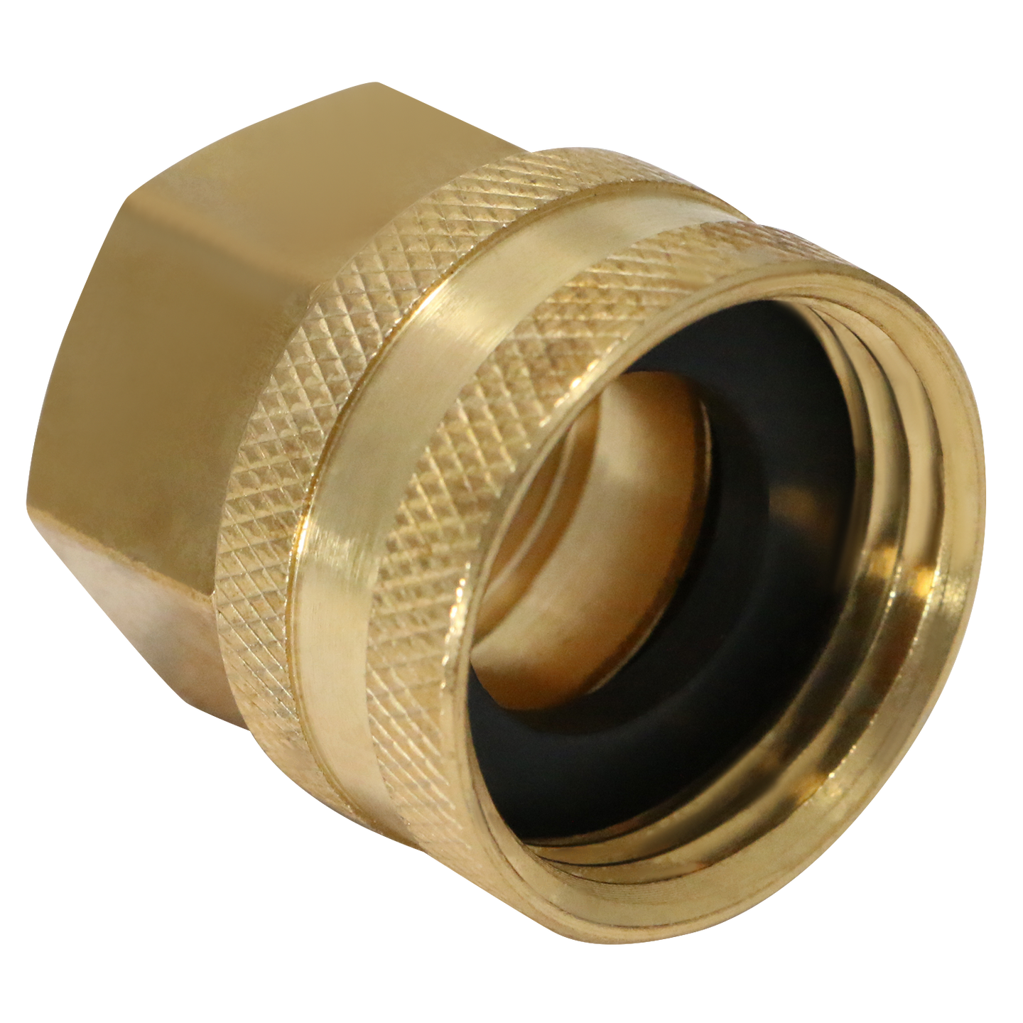 3/4 Inch FHT x 1/2 Inch FIP Swivel Hose Connector