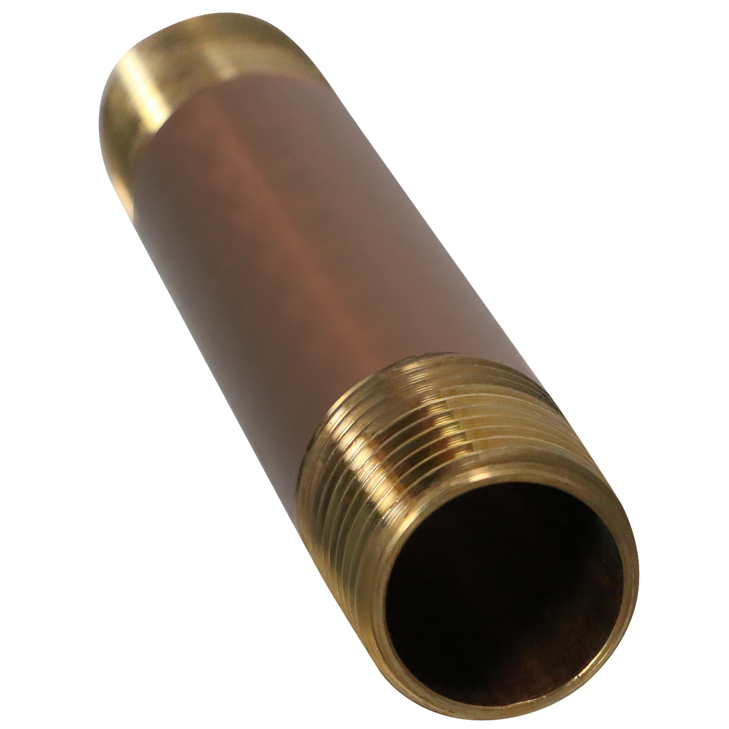 1/2 in x 4-1/2 in Red Brass Nipple