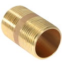1 Inch X 2 Inch Length Red Brass Nipple
