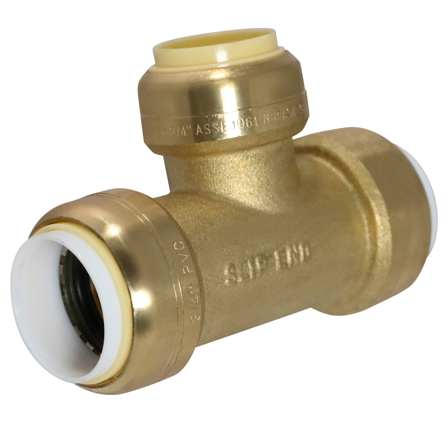 3/4 Inch PVC x 3/4 Inch PVC x 3/4 Inch CTS Push-to-Connect Tee