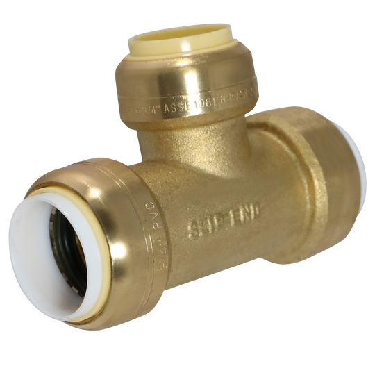 3/4 Inch PVC x 3/4 Inch PVC x 3/4 Inch CTS Push-to-Connect Tee