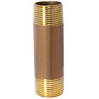 1 in x 4 in Red Brass Nipple