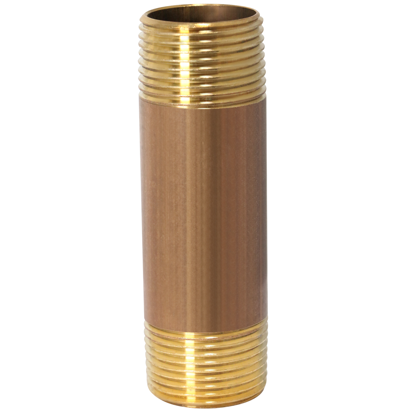 1 in x 4 in Red Brass Nipple