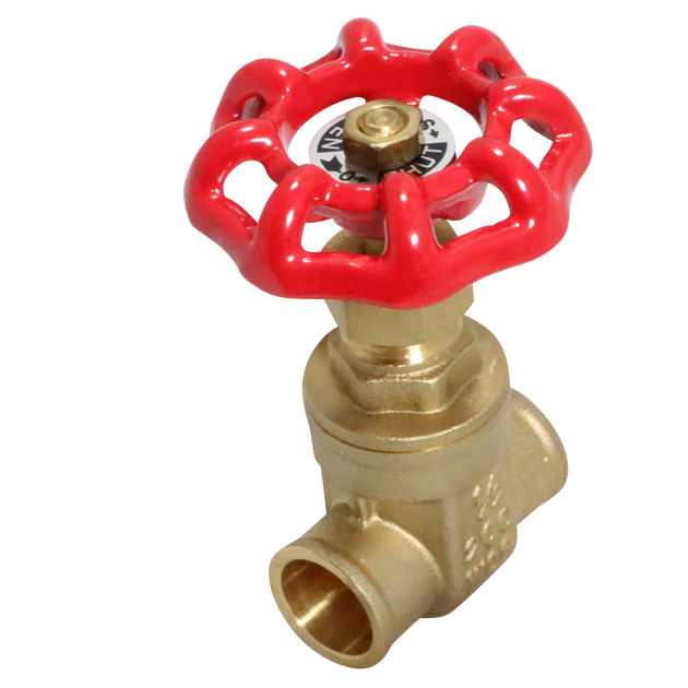 1/2 Inch Sweat Gate Valve, WOG (Water, Oil and Gas)