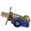 1/2 Inch Pex-A Expansion x 3/4 Inch GHT Hose Bibb Valve with Flange