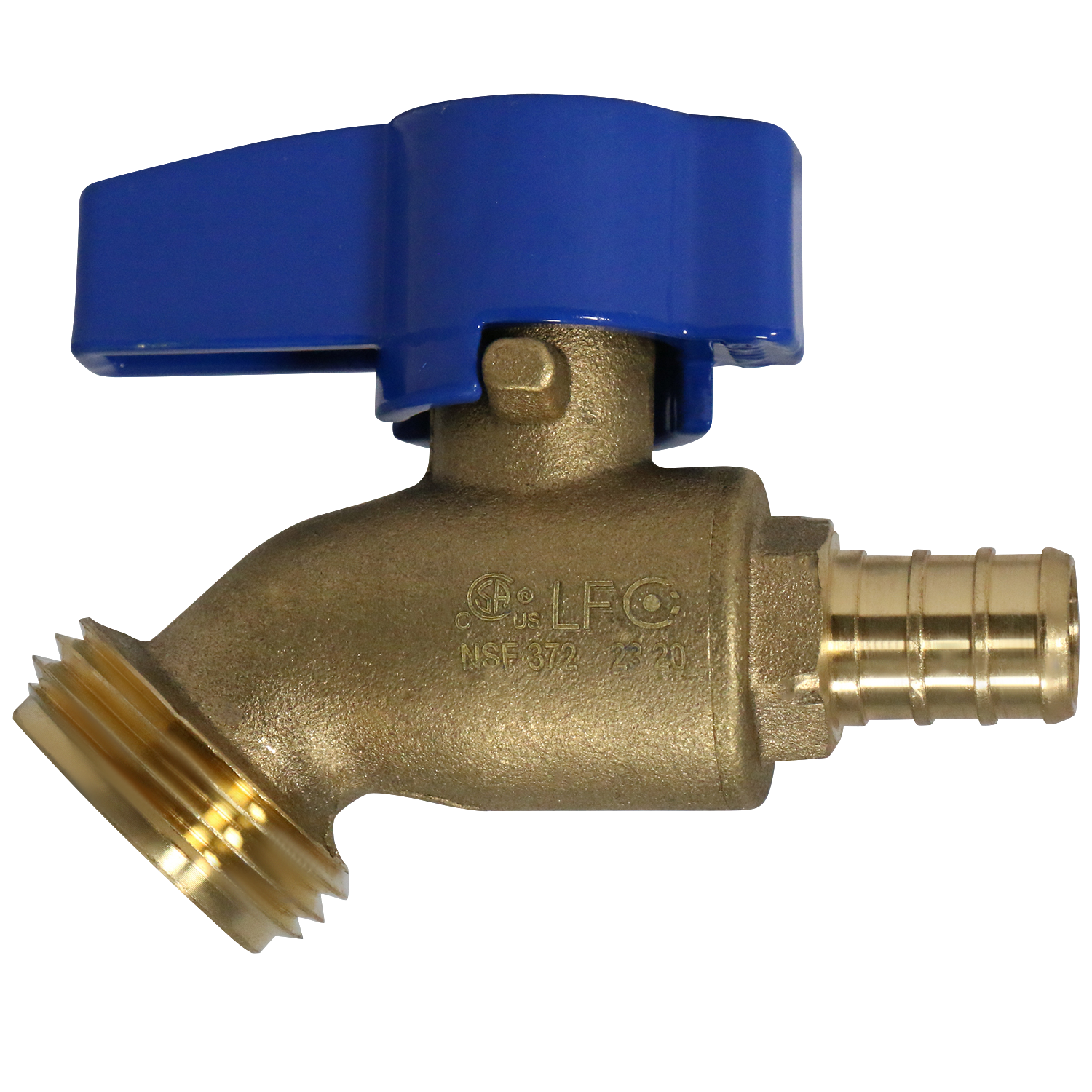  Pex Barb Crimp x GHT Hose Bibb Valve Measuring Pex Barb Crimp 1/2" x 3/4" GHT Specifically Garden Hose Valve