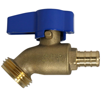  Pex Barb Crimp x GHT Hose Bibb Valve Measuring Pex Barb Crimp 1/2" x 3/4" GHT Specifically Garden Hose Valve