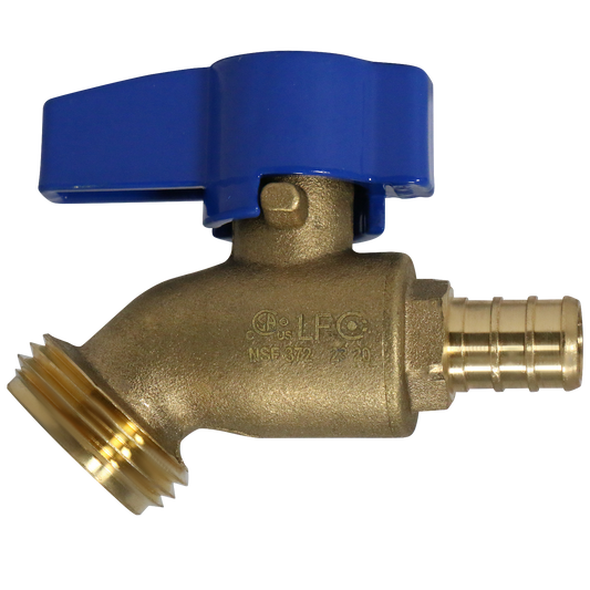  Pex Barb Crimp x GHT Hose Bibb Valve Measuring Pex Barb Crimp 1/2" x 3/4" GHT Specifically Garden Hose Valve