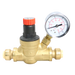 1/2 Inch Push-to-Connect Water Pressure Regulator Valve with Gauge
