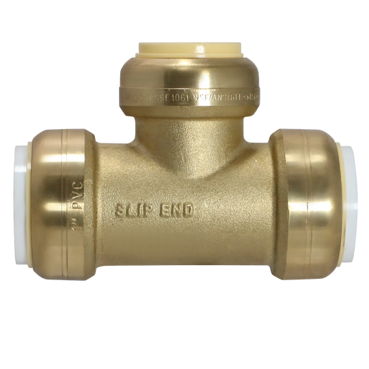 1 Inch PVC x 1 Inch PVC x 1 Inch CTS Push-to-Connect Tee