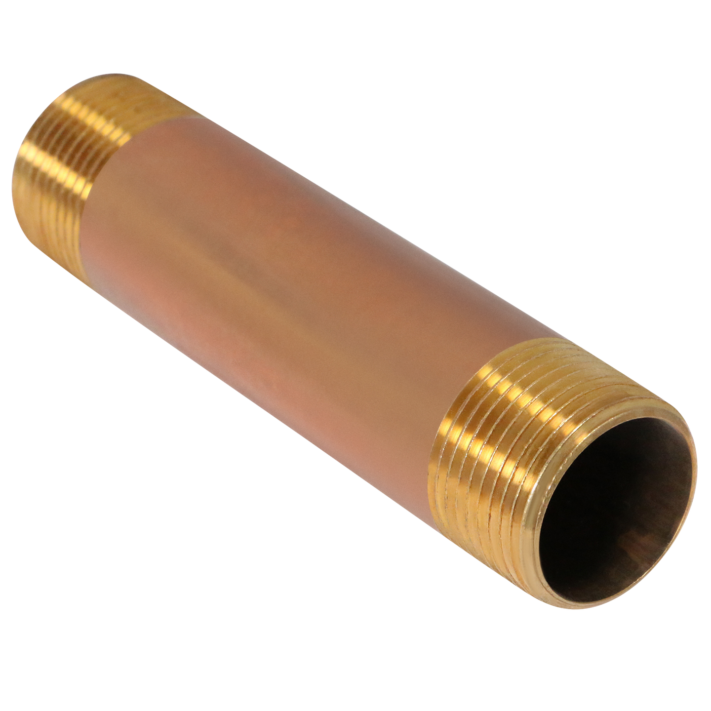 1 in x 5 in Red Brass Nipple