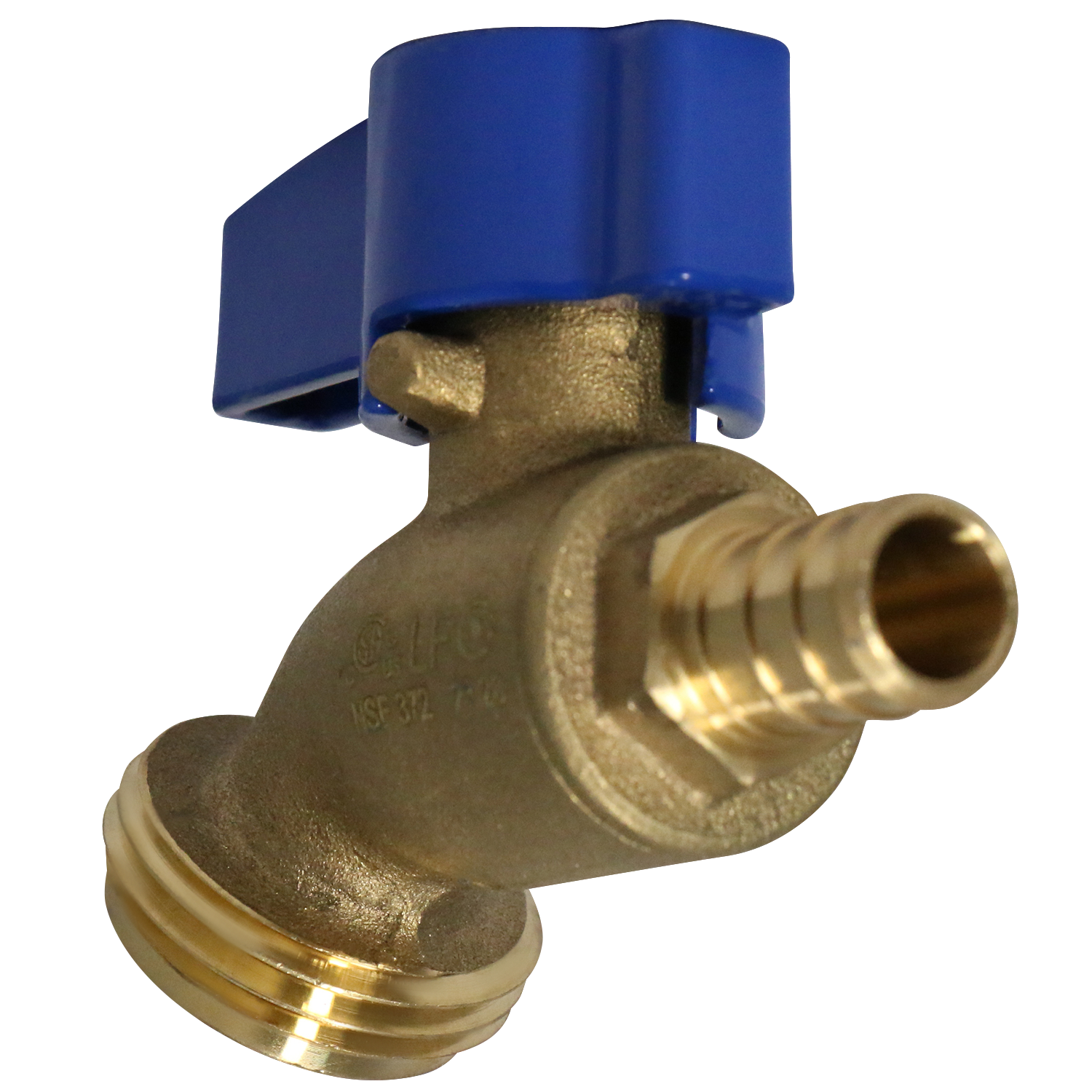 Pex Barb Crimp x GHT Hose Bibb Valve Measuring Pex Barb Crimp 1/2" x 3/4" GHT Specifically Garden Hose Valve