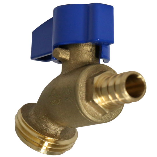 1/2 in. PEX-B Barb x 3/4 in. GHT Hose Bibb Valve