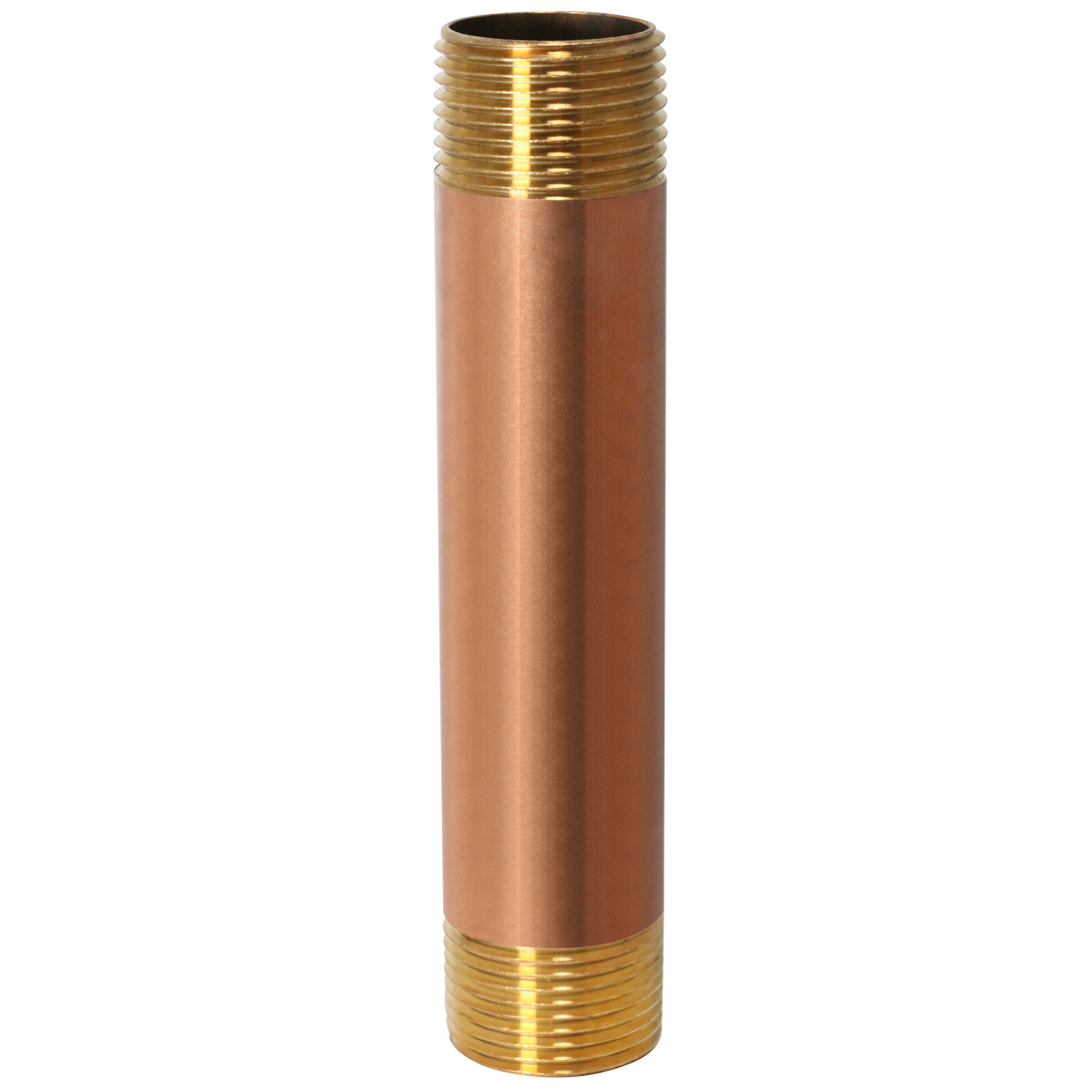 1 in x 6 in Red Brass Nipple