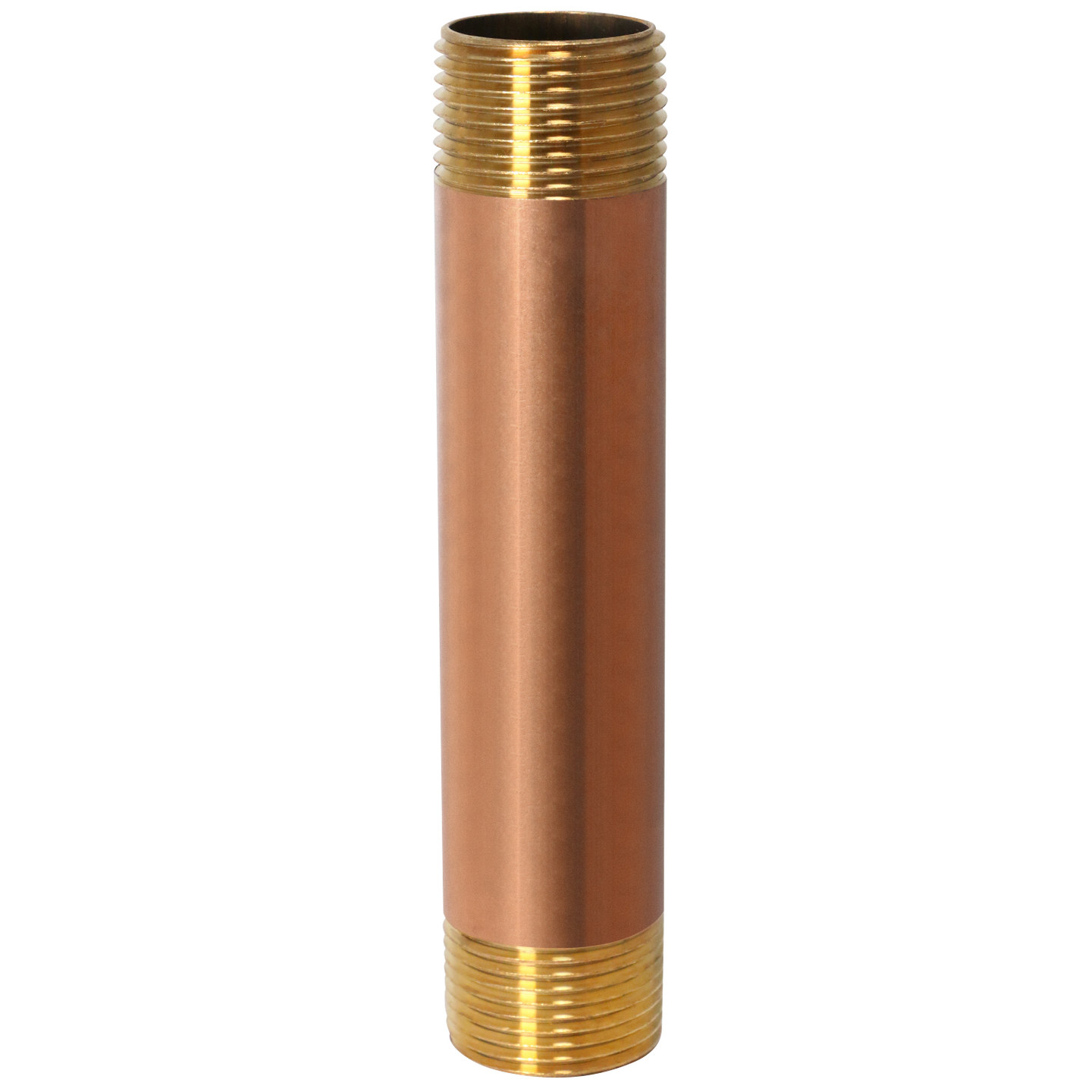 1 in x 6 in Red Brass Nipple