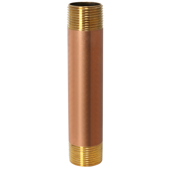 1 in x 6 in Red Brass Nipple