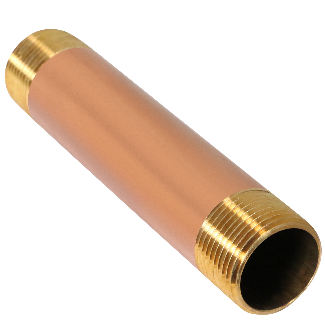 1 in x 6 in Red Brass Nipple