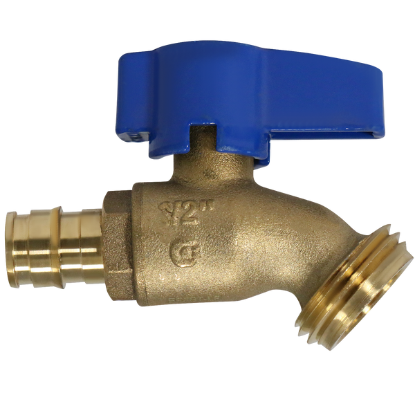 Pex-A Expansion 1/2 Inch x 3/4 Inch GHT Hose Bibb Valve