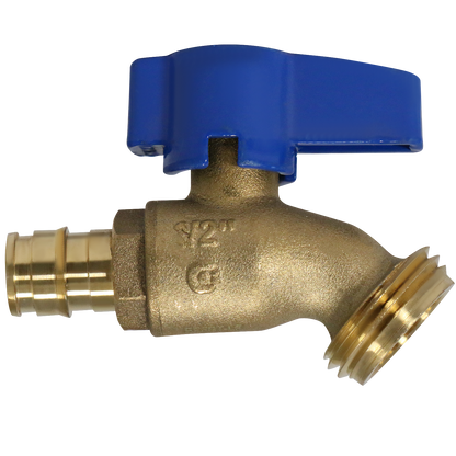  Pex A Expansion x GHT Hose Bibb Valve Measuring Pex A 1/2" x 3/4" GHT Specifically Garden Hose Valve