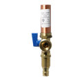 1/2 Inch Pex-A Expansion x 3/4 Inch MHT Premium Washing Machine Outlet Stop Valve with Hammer Arrestor Blue Handle