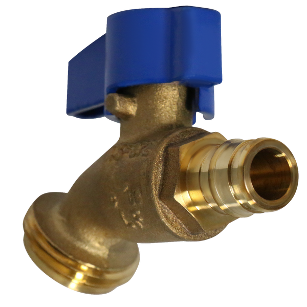 Pex-A Expansion 1/2 Inch x 3/4 Inch GHT Hose Bibb Valve