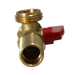 1/2 Inch MIP/Sweat x 3/4 Inch MHT Washing Machine Stop Valve with Hammer Arrestor