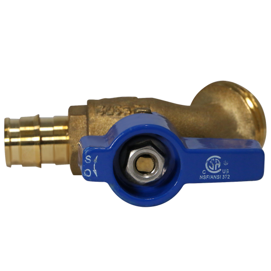 Pex-A Expansion 1/2 Inch x 3/4 Inch GHT Hose Bibb Valve