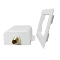 1/2 Inch MIP/Sweat x 3/4 Inch MHT, White with Hammer Arrestor Premium Washing Machine Outlet Box