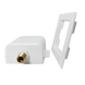 1/2 Inch MIP/Sweat x 3/4 Inch MHT, White with Hammer Arrestor Premium Washing Machine Outlet Box