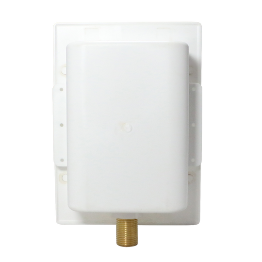 1/2 Inch MIP/Sweat x 3/4 Inch MHT, White with Hammer Arrestor Premium Washing Machine Outlet Box