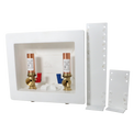 1/2 Inch MIP / Sweat x 3/4 inch MHT Premium Washing Machine Outlet Box with Center Drain