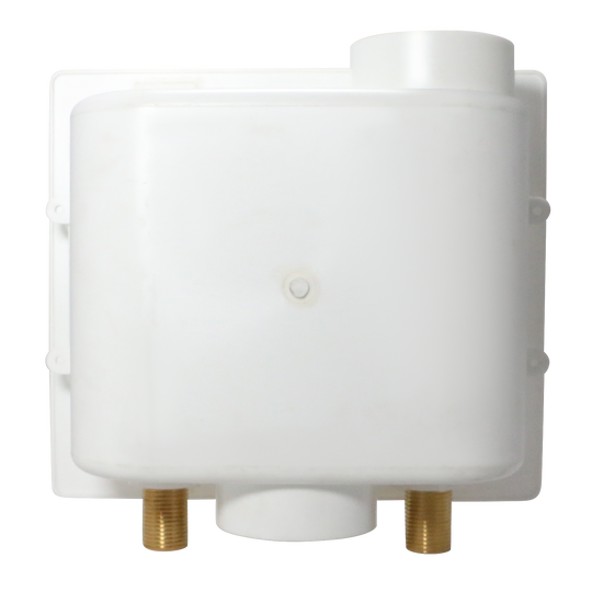 1/2 Inch MIP / Sweat x 3/4 inch MHT Premium Washing Machine Outlet Box with Center Drain