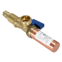 1/2 Inch Pex-A Expansion x 3/4 Inch MHT Premium Washing Machine Outlet Stop Valve with Hammer Arrestor Blue Handle