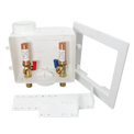 1/2 Inch MIP / Sweat x 3/4 inch MHT Premium Washing Machine Outlet Box with Center Drain