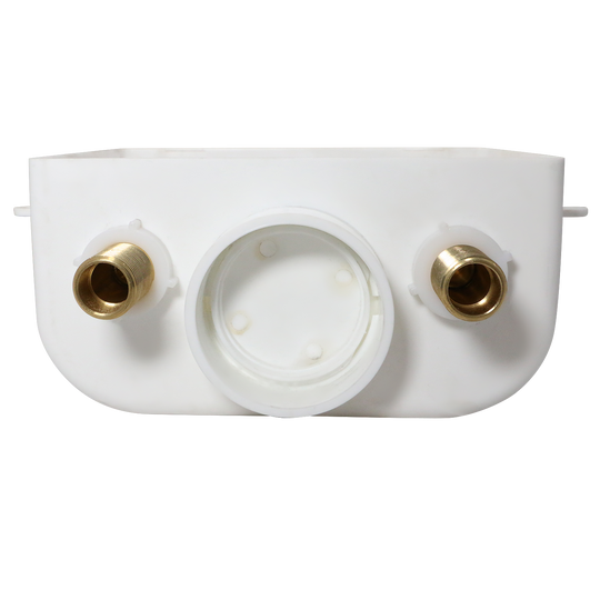 1/2 Inch MIP / Sweat x 3/4 inch MHT Premium Washing Machine Outlet Box with Center Drain