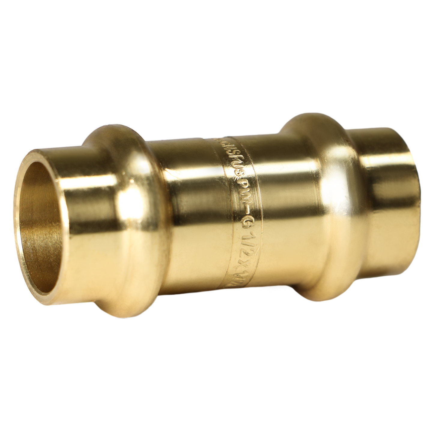  Press Coupling Measuring 1/2 in x 1/2 in Press Coupling, Brass Specifically Coupling