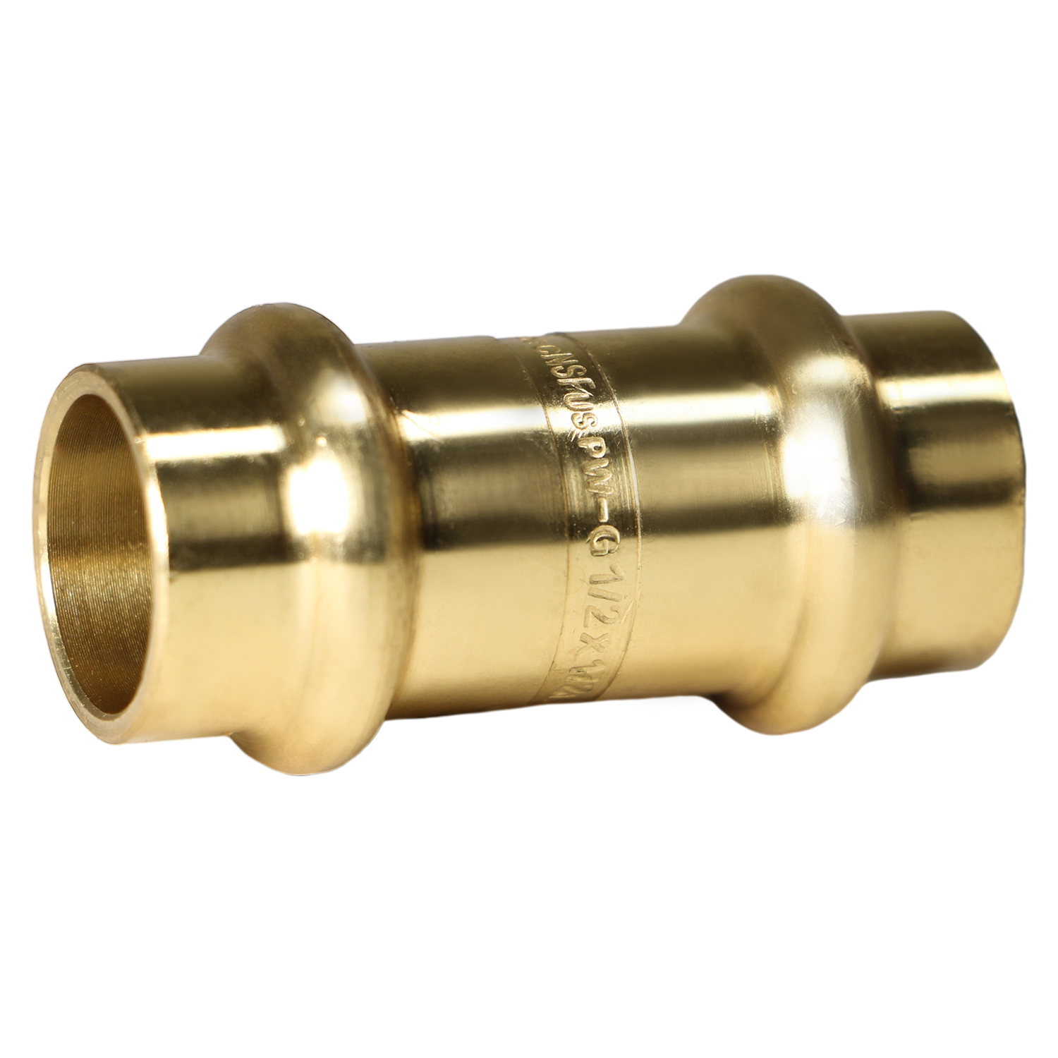  Press Coupling Measuring 1/2 in x 1/2 in Press Coupling, Brass Specifically Coupling