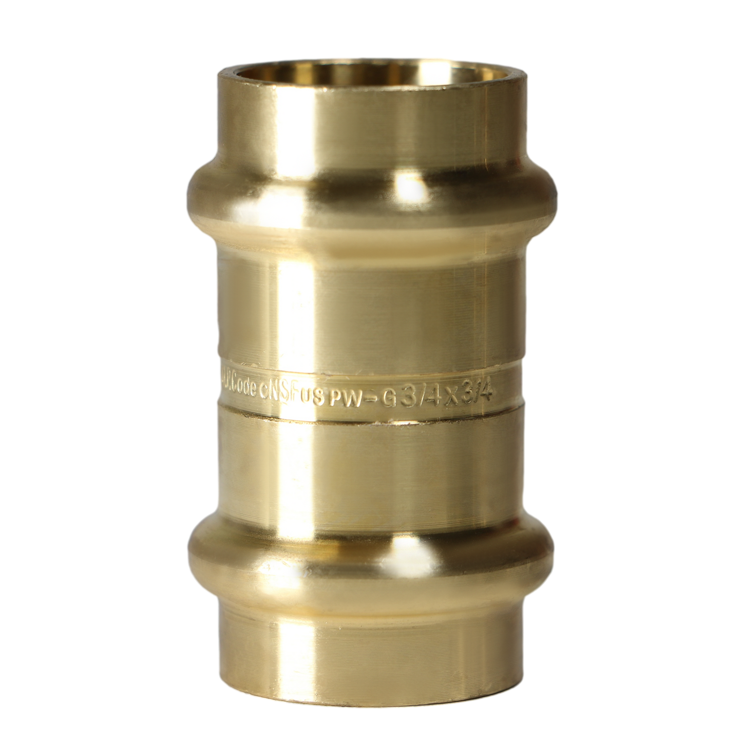  Measuring 3/4 in x 3/4 in Press Coupling, Brass Specifically Coupling