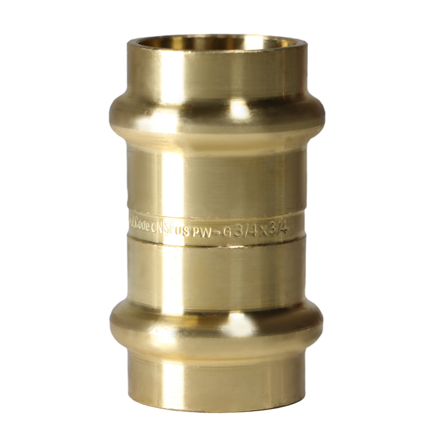  Measuring 3/4 in x 3/4 in Press Coupling, Brass Specifically Coupling