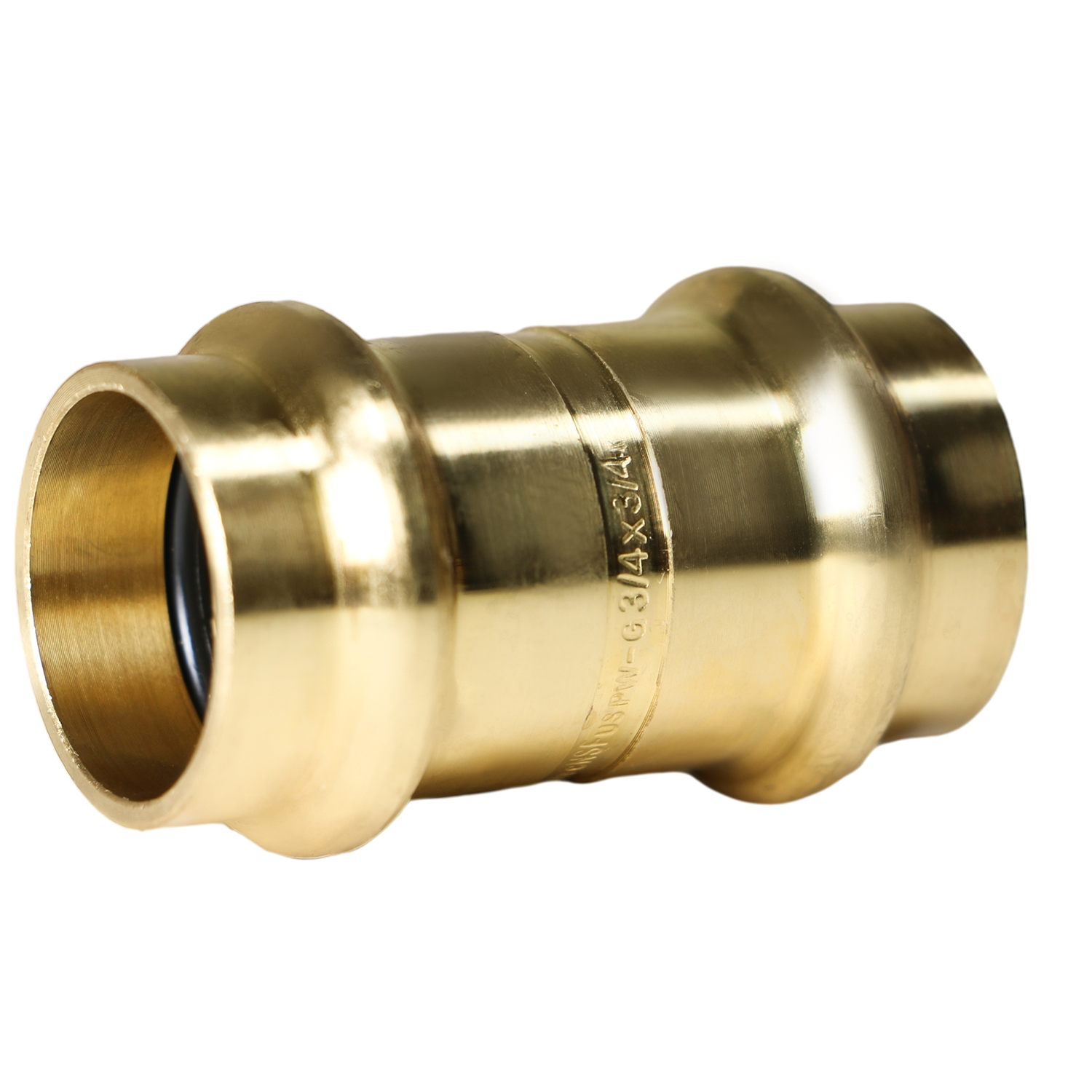  Measuring 3/4 in x 3/4 in Press Coupling, Brass Specifically 